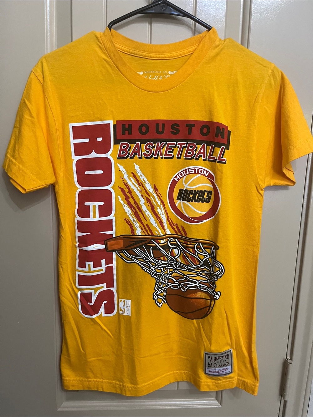 NBA Houston Rockets Hardwood Classic Small Shirt Mitchell and Ness